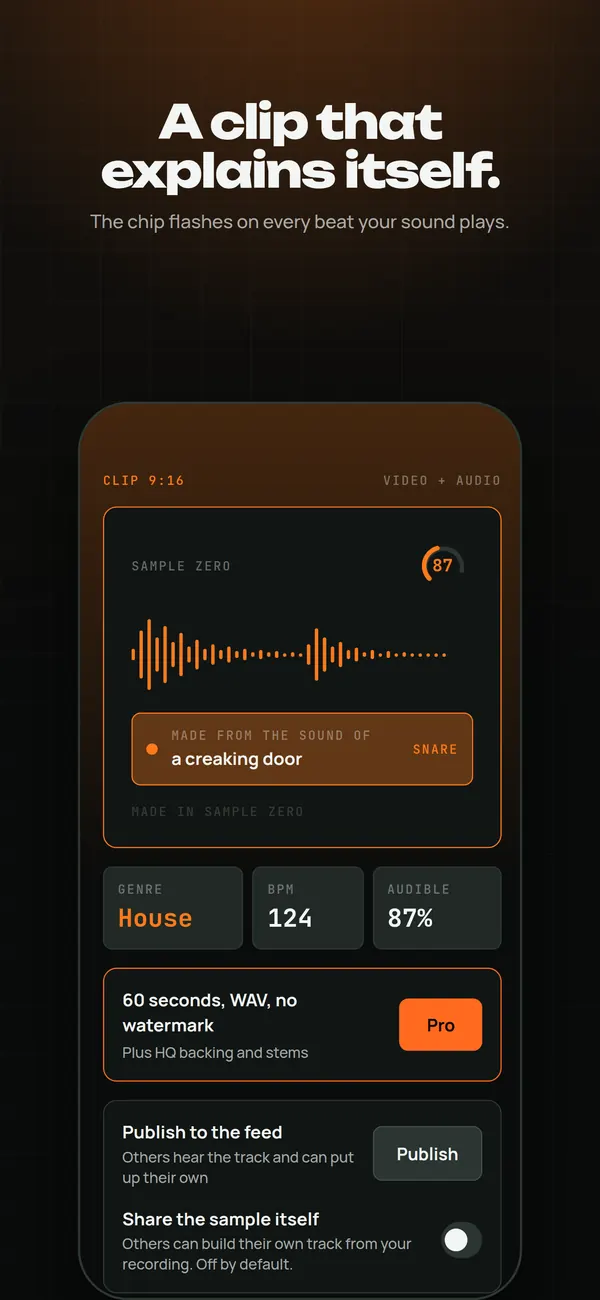 A clip that explains itself