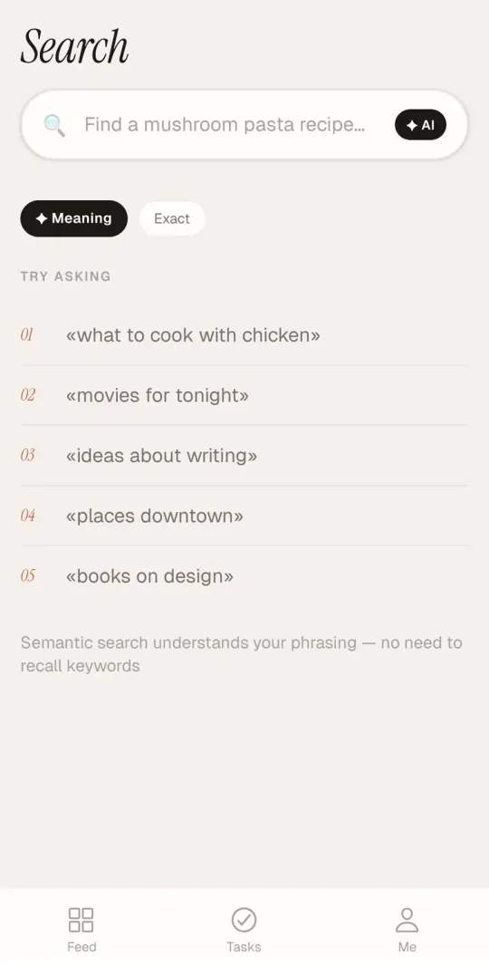 Search by meaning